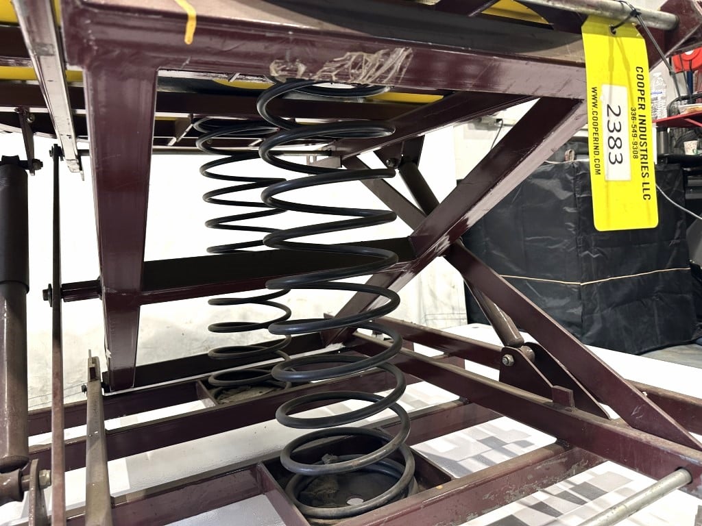 360° Spring pallet positioner/leveler, Southworth, 44" dia., with fork pockets & adjustable leveling feet - Image 4