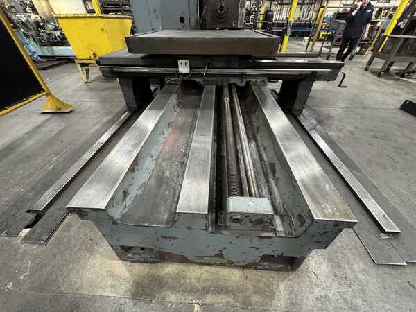 5-1/8" Wotan #B-130S, horizontal boring mill, 60" x 67" table, 2-Axis Newall C080 digital read out, pendant - Image 4