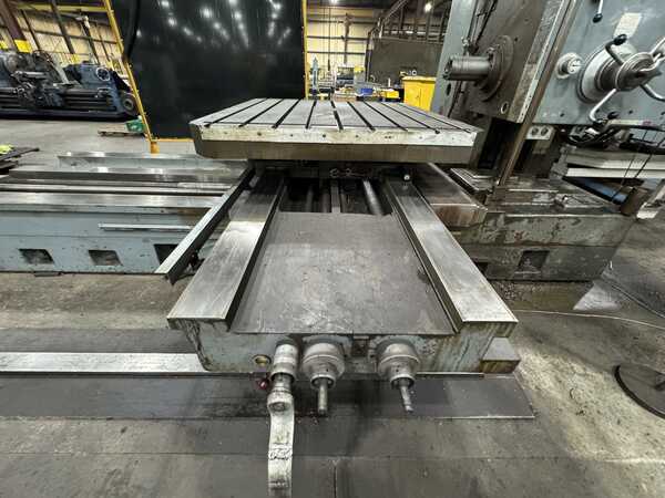 5-1/8" Wotan #B-130S, horizontal boring mill, 60" x 67" table, 2-Axis Newall C080 digital read out, pendant - Image 6