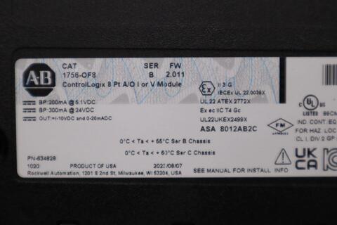 Allen-Bradley Bradley 1756-OF8 /A ControlLogix 8-P Analog Output Module - STOCK GF47 - Image 3