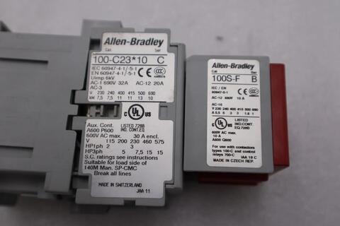 Allen-Bradley Bradley 100-C23*10 Safety Contactor SERC INCLUDES 100-C23*10 & 100S-F NEW - Image 3