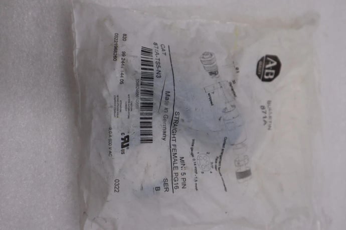 Allen-Bradley Bradley 871A-TS5-N3 TERMINAL CHAMBER MINI STRAIGHT FEMALE STOCK H1613A - Image 2