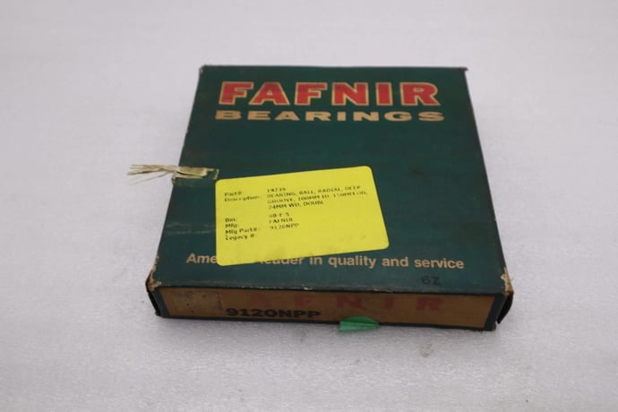 New in box fafnir roller bearing 9120npp stock l240cc - Image 1