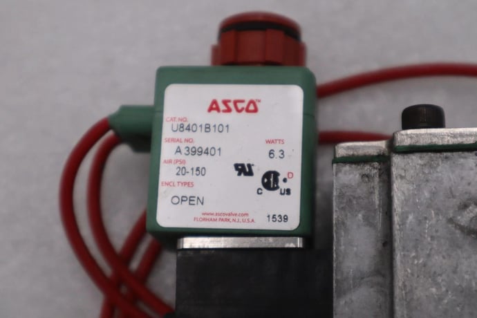 New asco u8401b101 solenoid valve 24vdc 20-150 psi - stock k-3254cc - Image 3