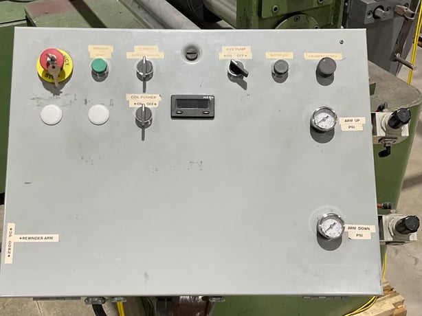 28.5" Yoder, slitter, pull thru, 16" recoiler, 20" uncoiler, 28" coil - Image 7