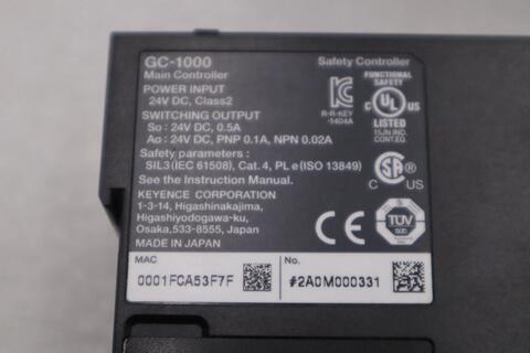 Keyence GC-1000 Industrial Safety Controller Ethernet LCD STOCK 1416CC - Image 4