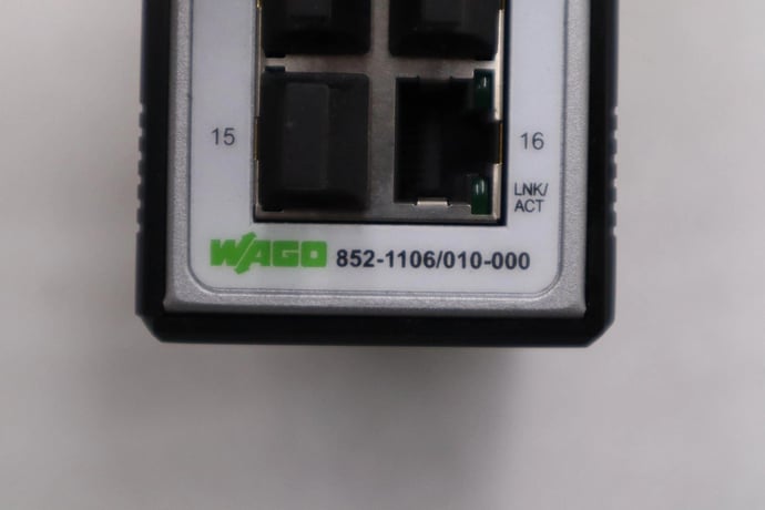 NEW OPEN BOX WAGO 852-1106/010-000 NETWORK SWITCH 16 Ethernet ports STK H912A - Image 2