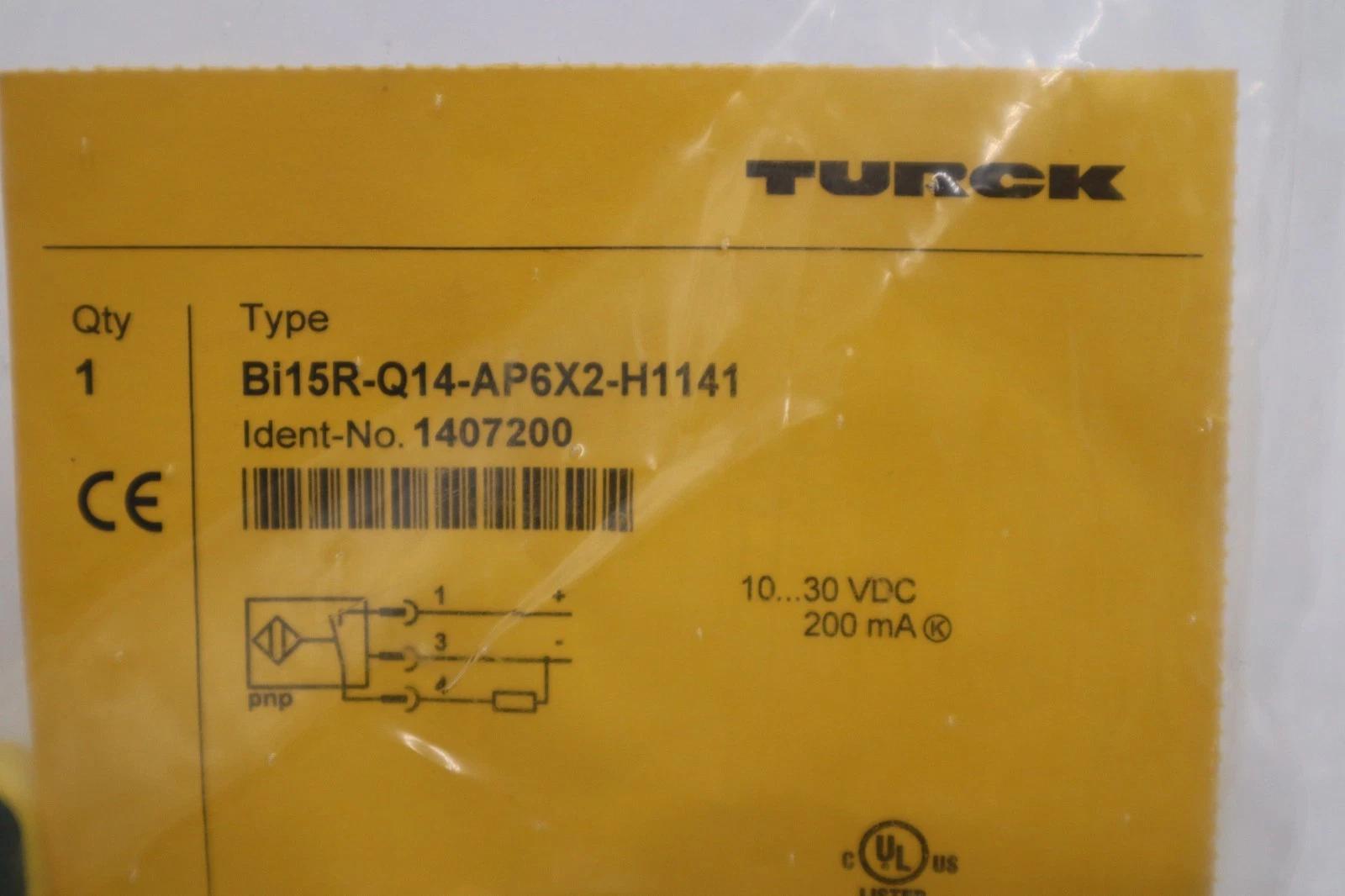 Turck BI15R-Q14-AP6X2-H1141 Inductive Proximity Sensor, new, STOCK H1514A - Image 2