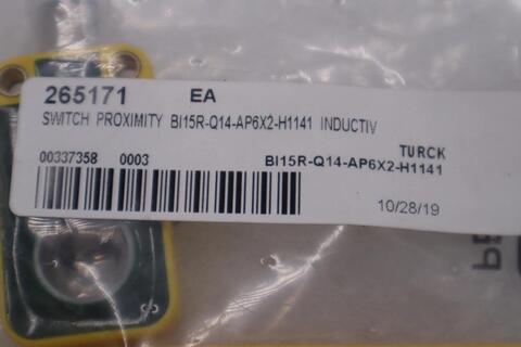 Turck BI15R-Q14-AP6X2-H1141 Inductive Proximity Sensor, new, STOCK H1514A - Image 3