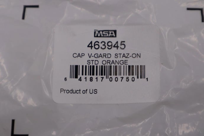 NEW V-Gard Slotted Hard Hat Cap Orange MSA 463945 STOCK H806 - Image 2