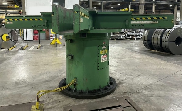 60000 lb. Red Bud, 4 Arm Entry Turnstile, 42" arms, C hook channels - Image 1