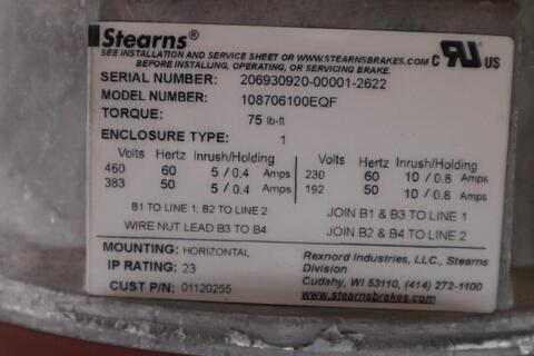 Stearns 108706100EQF SVR-Brake Assembly-STD NEW UNIT STOCK 5193CC - Image 2