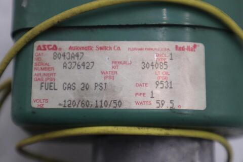 Asco 8043A47 Electric Solenoid Valve Pipe Size 1" NPT Coil 120 VAC - STK CC169 - Image 2