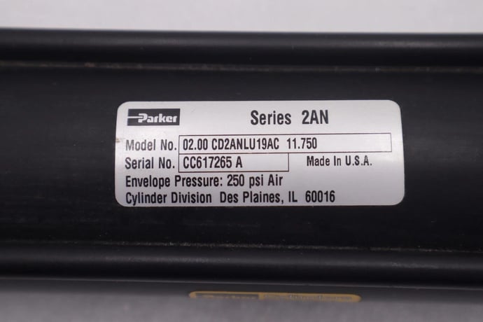 Parker 02.00 cd2anlu19ac 11.750 Double Acting Pneumatic Cylinder 250psi 2518 - Image 2