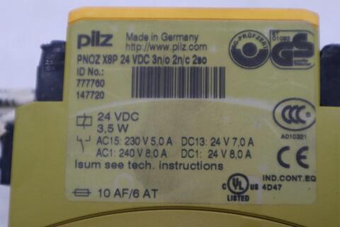 Pnoz x8p pilz 24vdc safety relay, pnozx8p stk h1440 - Image 2