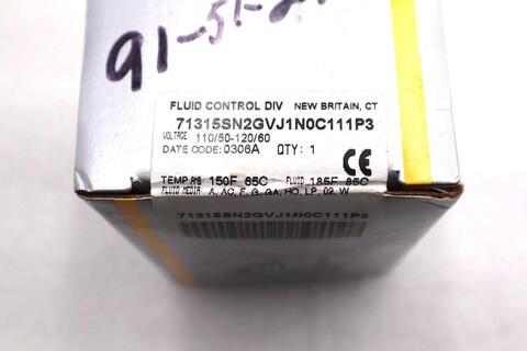 New parker 71315sn2gvj1n0c111p3 solenoid fluid valve #l-530 - Image 2