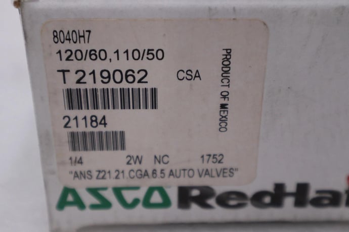 New asco redhat 8040h7 110/120v 15psi 1/4" nsnp stock h617a - Image 4