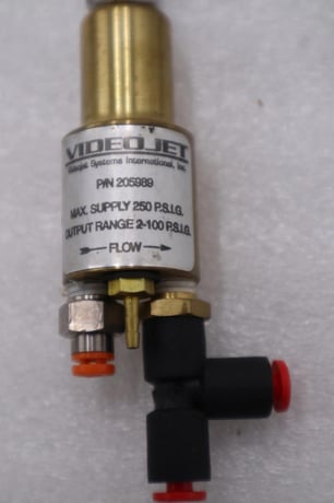 New videojet 205989 pressure regulator 250 psig stock h1086a - Image 3