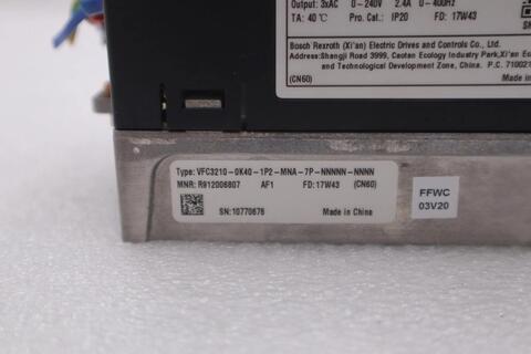 Rexroth vfc3210-0k40-1p2-mna-7p-nnnnn-nnnn frequency converter stock k-1765 - Image 3