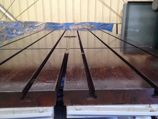 72" x 156" Cross sliding power rotary table, 72" travel, 9-1/2" H, 6 T-slots, #26970 - Image 7