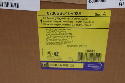 Schneider electric 8736sbo10v02s reversing starter size 0 new in box stock cc174 - Image 2