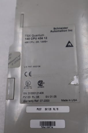 Schneider electric 140cpu43412a / 140 cpu 434 12 stock h1773 - Image 3
