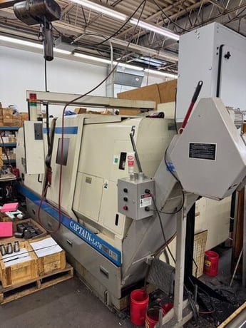 Okuma #Captain-L470, CNC lathe, 24.4" swing, 15" chuck, 4.33" bore, 50" centers, 16.54" dia., 25.5" lgth - Image 1