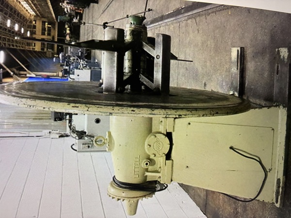 4000 lb. Littell #40-12, uncoiler, 60" outside dimensions, 16"-21" ID, electric brake w/adjustable setting - Image 1