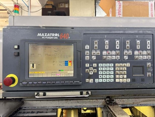 Mazak #Dual-Turn-20, CNC Lathe, 12.6" swing, 12.6" turning diameter, 49.21" machining length, 8" chuck, 2" - Image 4