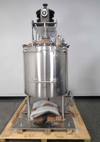 60 gallon Lee Industries #60D12T, Tri-Mix Turbo-Shear Vacuum Mixing Kettle, 90 psi @ 332&deg;F - Image 6