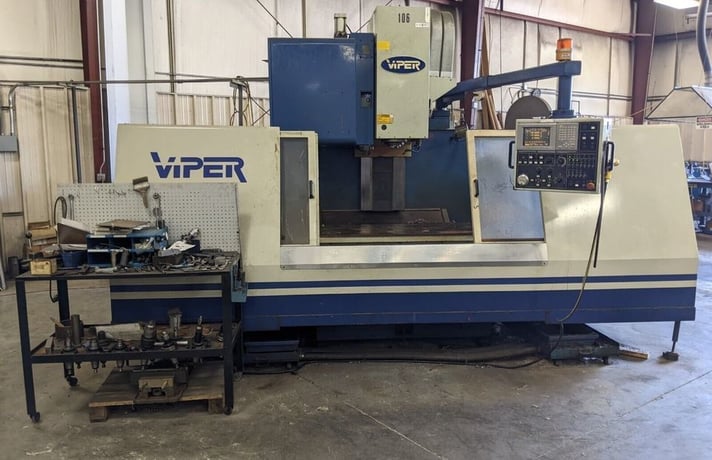 Mighty Viper #VMC-1500AG, CNC Vertical Machining Center, 3-Axis, 63" X, 32" Y, 24" Z, 30" x 68" Table, 25 HP - Image 1