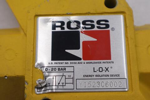 Ross lox pneumatic valve y1523c6002 stock 4915 - Image 2