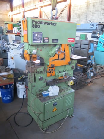 4" x 4" x 3/8" Peddinghaus #PEDDIWORKER-880, hydraulic ironworker, 88 Ton, 230 V., 3ph - Image 3