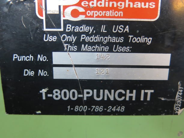 4" x 4" x 3/8" Peddinghaus #PEDDIWORKER-880, hydraulic ironworker, 88 Ton, 230 V., 3ph - Image 7