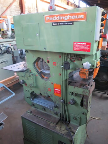 4" x 4" x 3/8" Peddinghaus #PEDDIWORKER-880, hydraulic ironworker, 88 Ton, 230 V., 3ph - Image 8