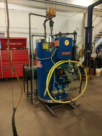 25 HP Hurst #4VT-G-20-150, firetube, 150 psi, 2001 - Image 6