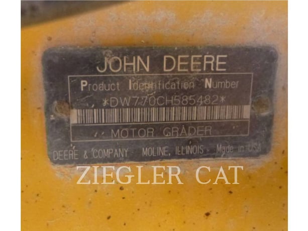 Deere & Co 770CH, Motor Grader, 15768 hours, S/N: DW770CH585482, 2002 - Image 6