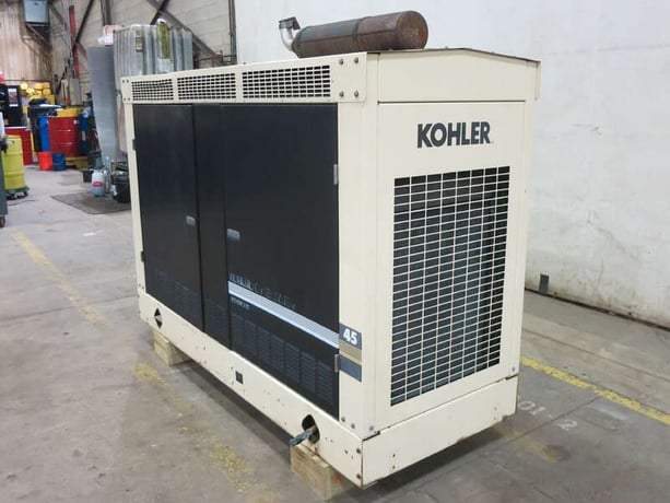 44 KW Kohler #45RZG, Natural gas LP generator set, 120/240 Volts, 1-phase, 75 HP @ 1800 RPM, GM 4.3L engine - Image 3