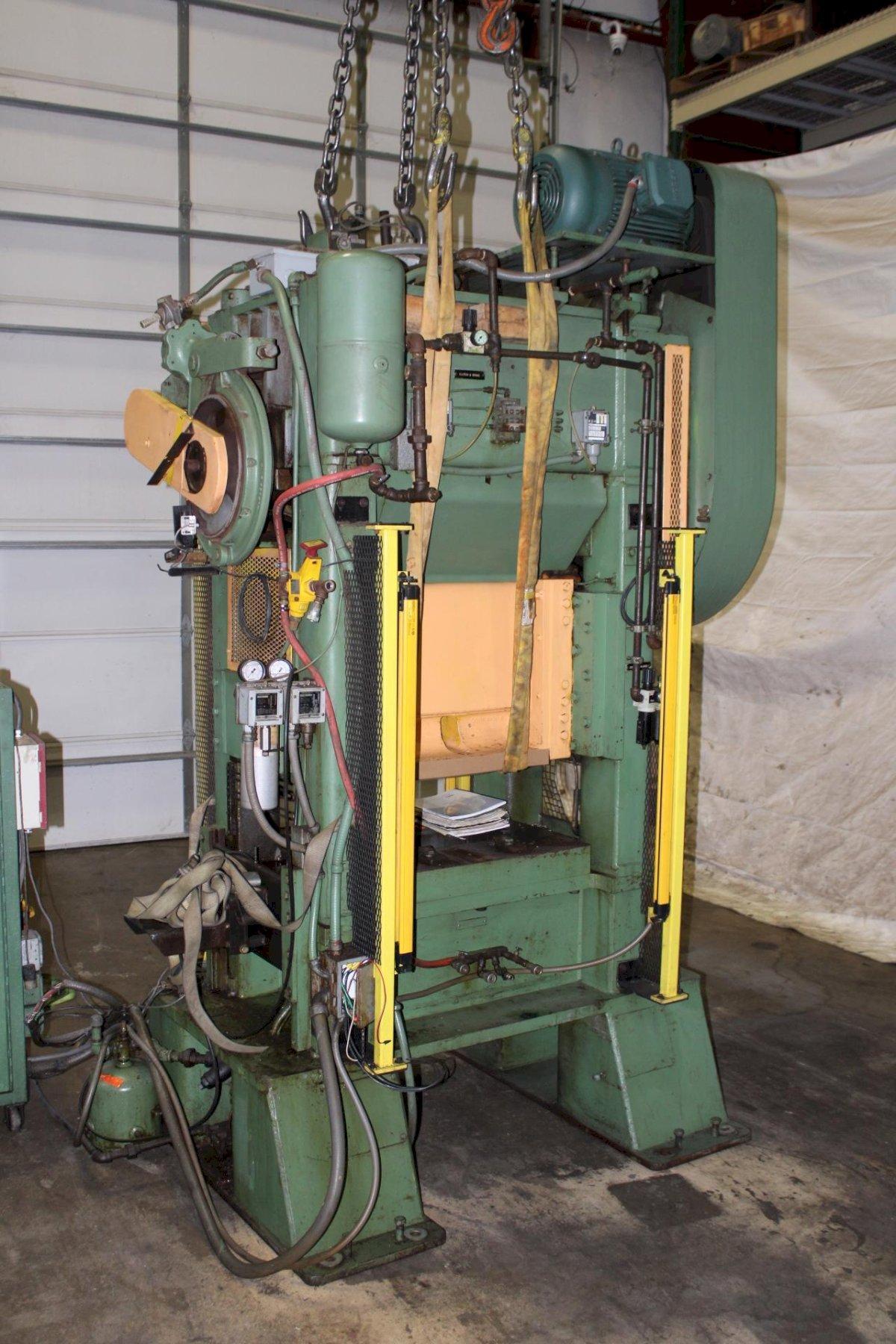 60 Ton, FlexoPress #SA60-30-24, straight side double crank, 2" stroke, 8" Shut Height, 2" ram adj., 100-400 - Image 4