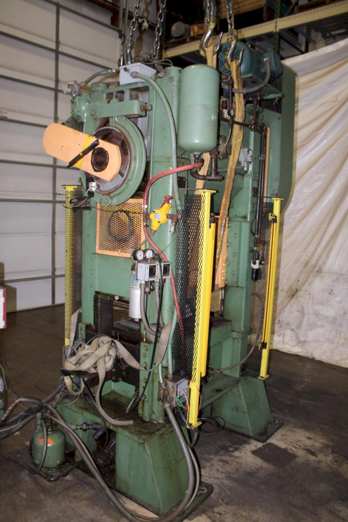 60 Ton, FlexoPress #SA60-30-24, straight side double crank, 2" stroke, 8" Shut Height, 2" ram adj., 100-400 - Image 6