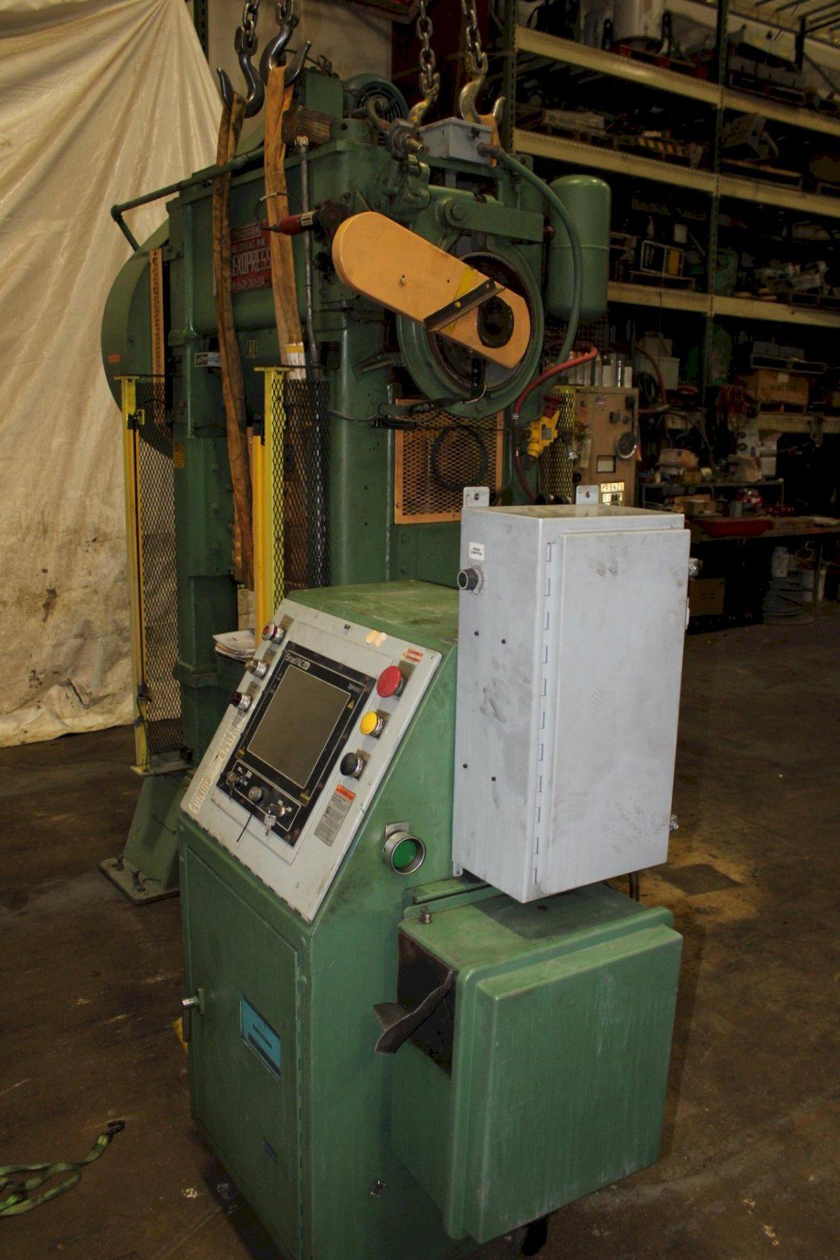 60 Ton, FlexoPress #SA60-30-24, straight side double crank, 2" stroke, 8" Shut Height, 2" ram adj., 100-400 - Image 9
