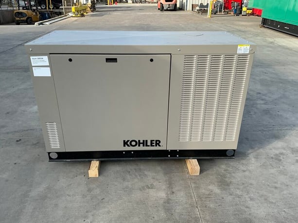 30 KW Kohler #30RCLA, Natural gas generator set, 120/240 Volts, 1-phase, 1800 RPM, KG2204T engine, weather - Image 3