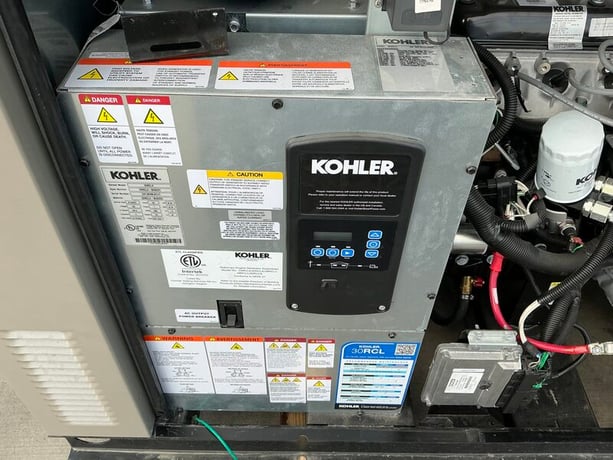 30 KW Kohler #30RCLA, Natural gas generator set, 120/240 Volts, 1-phase, 1800 RPM, KG2204T engine, weather - Image 9