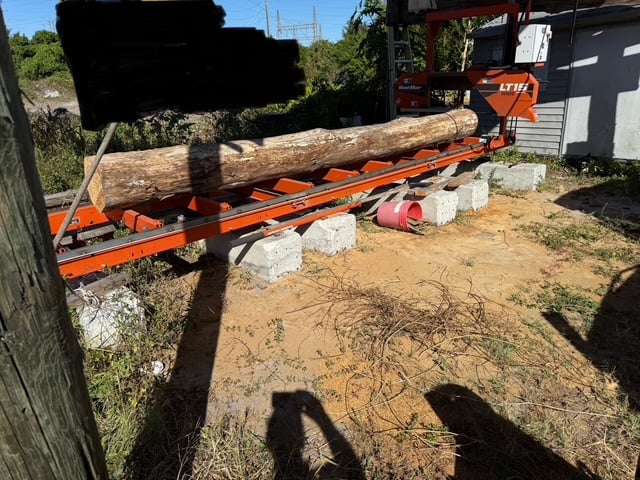 Wood-Mizer #LT-15, Electric Sawmill, 375 FPH, 176" blade, 19" wheels, 38 hours - Image 1
