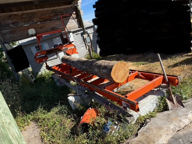 Wood-Mizer #LT-15, Electric Sawmill, 375 FPH, 176" blade, 19" wheels, 38 hours - Image 4