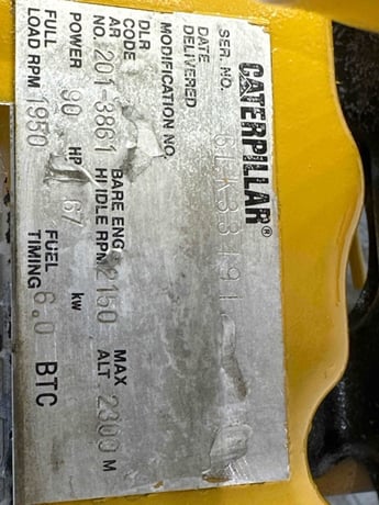90 HP, Caterpillar #3064T, Engine, rebuilt - Image 3