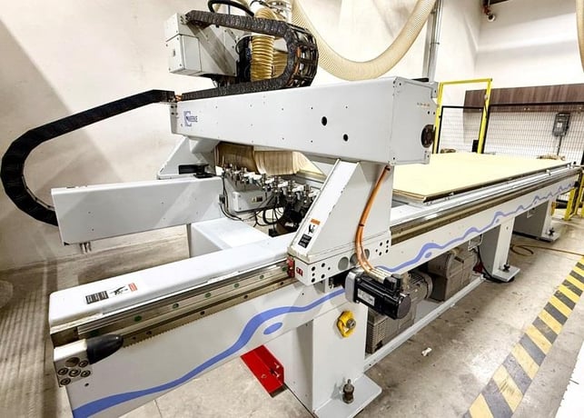 Weeke #Vantech-512, flat table machine, 5' x12'tbl., 156.7" X, 61" Y, 9.6" Z, 9 ATC, 2014 - Image 6