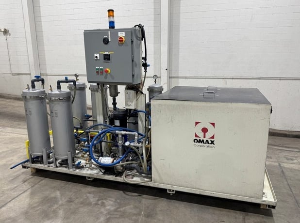 Omax #PSI-TWRS-400-PCM, central water recycling system, 6 GPM, HM digital PSC-150 Control, alarm, 2014 - Image 1