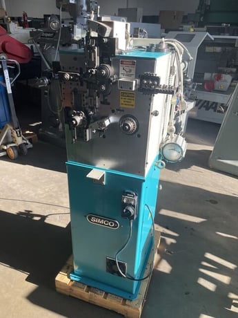 Simco #CSP-208, CNC Spring Coiler, 0.13-0.8mm wire, 550 PPM, 220 V., 3ph, 2002 - Image 2