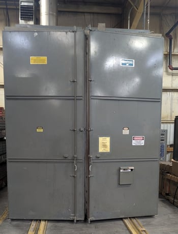 108" width x 108" L x 132" H Steelman #9119BA-C, advanced series NG burn off oven, 900°F primary burner - Image 1